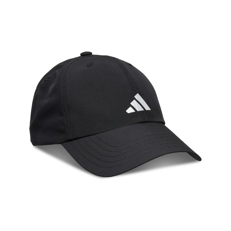 Adidas หมวกวิ่ง Running Essentials AEROREADY Six-Panel Baseball Cap | Black/Matte Silver ( HT6353 ) - Image 9