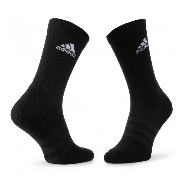 Adidas ถุงเท้า Cushioned Crew Socks 3 Pairs | Black/White ( IC1310 ) - Image 18