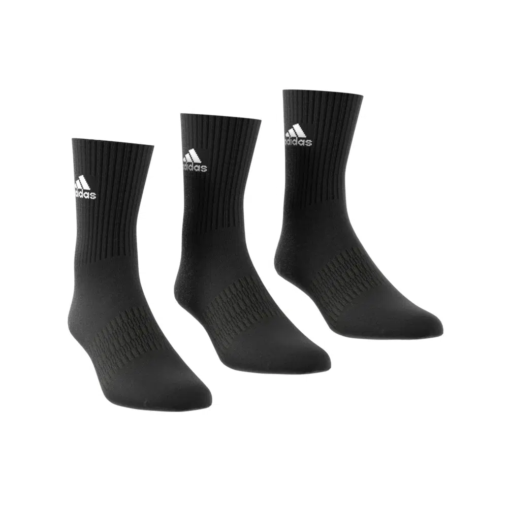 Adidas ถุงเท้า Cushioned Crew Socks 3 Pairs | Black/White ( IC1310 ) - Image 22