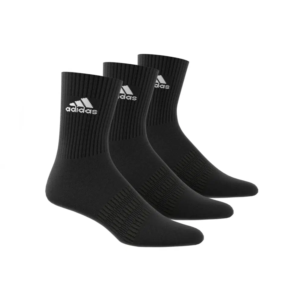 Adidas ถุงเท้า Cushioned Crew Socks 3 Pairs | Black/White ( IC1310 ) - Image 23