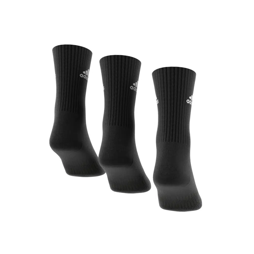 Adidas ถุงเท้า Cushioned Crew Socks 3 Pairs | Black/White ( IC1310 ) - Image 25