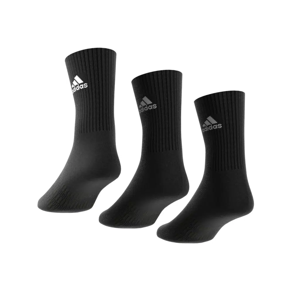Adidas ถุงเท้า Cushioned Crew Socks 3 Pairs | Black/White ( IC1310 ) - Image 26