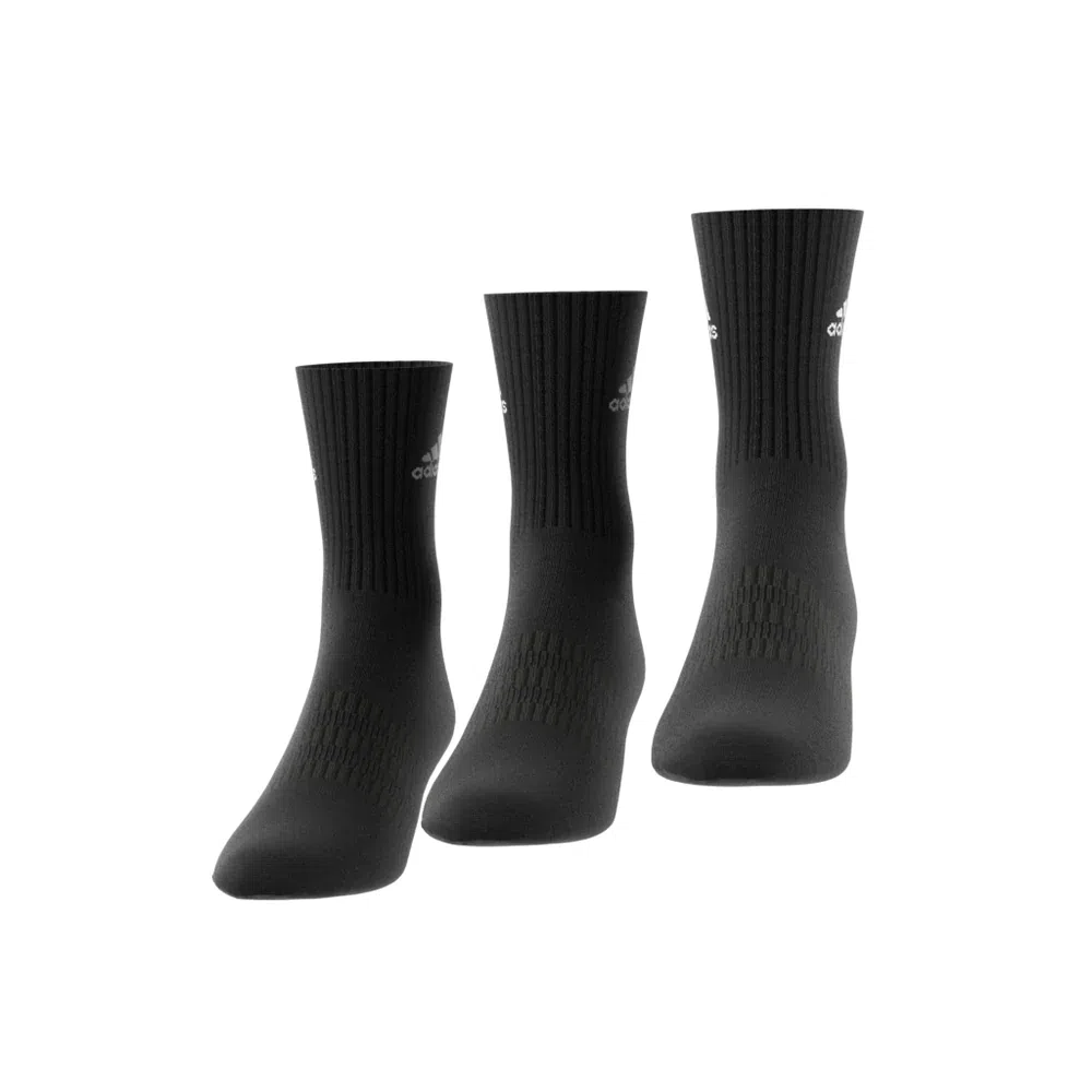 Adidas ถุงเท้า Cushioned Crew Socks 3 Pairs | Black/White ( IC1310 ) - Image 29