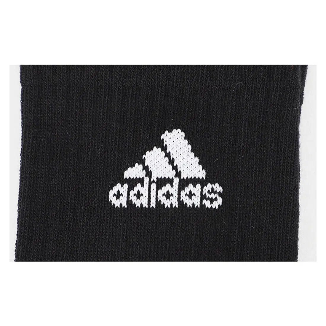 Adidas ถุงเท้า Cushioned Crew Socks 3 Pairs | Black/White ( IC1310 ) - Image 8