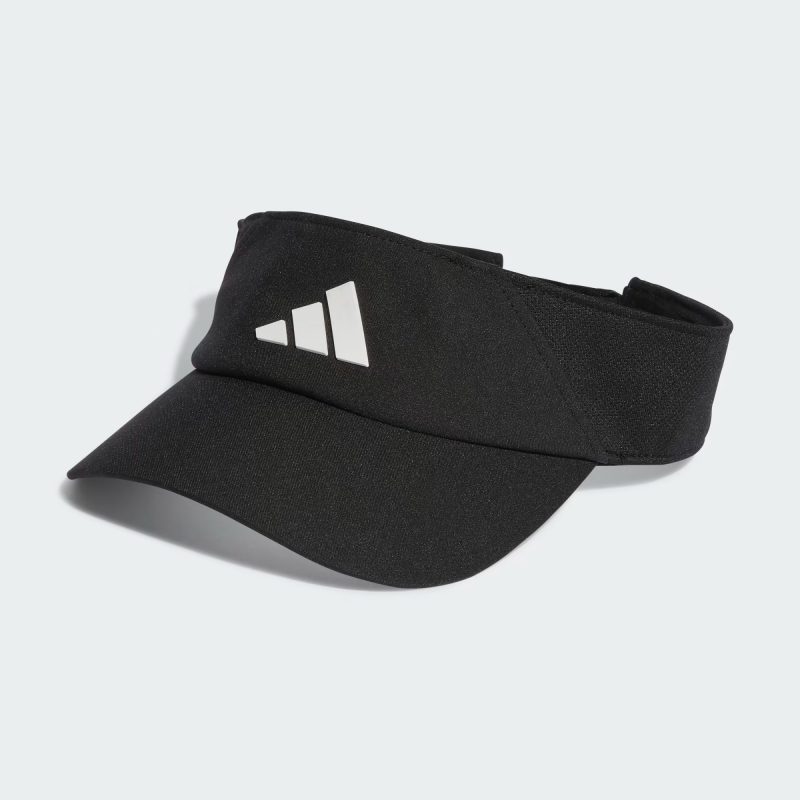 Adidas หมวกเทรนนิ่ง AEROREADY Visor | Black/White ( IC6519 )