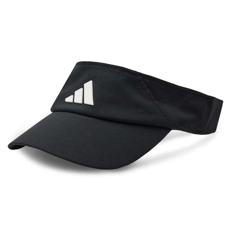 Adidas หมวกเทรนนิ่ง AEROREADY Visor | Black/White ( IC6519 ) - Image 12