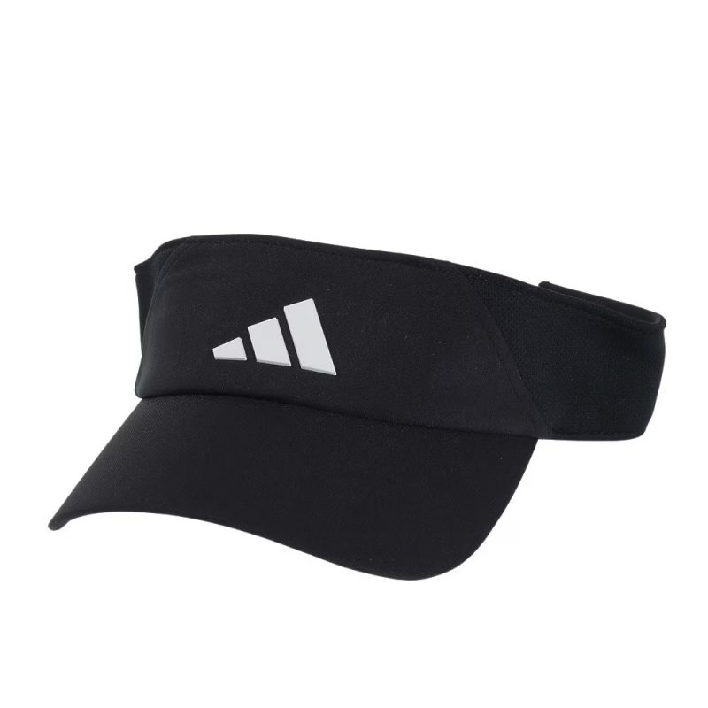 Adidas หมวกเทรนนิ่ง AEROREADY Visor | Black/White ( IC6519 ) - Image 15