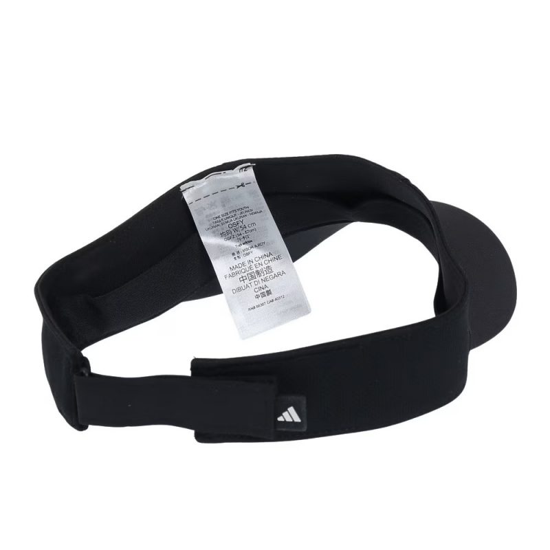 Adidas หมวกเทรนนิ่ง AEROREADY Visor | Black/White ( IC6519 ) - Image 16