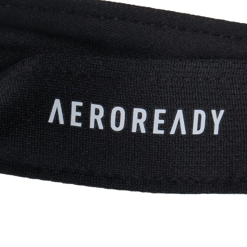 Adidas หมวกเทรนนิ่ง AEROREADY Visor | Black/White ( IC6519 ) - Image 24