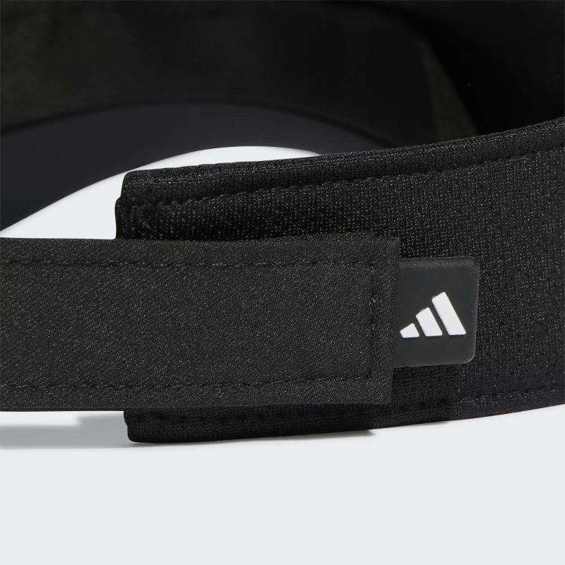 Adidas หมวกเทรนนิ่ง AEROREADY Visor | Black/White ( IC6519 ) - Image 3