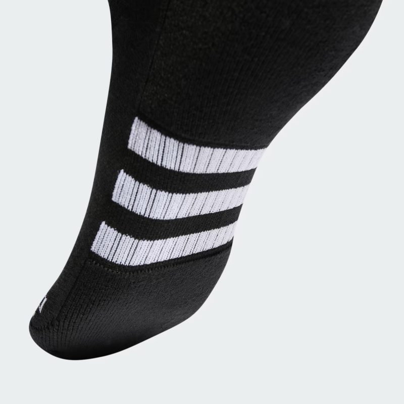 Adidas ถุงเท้า Performance Cushioned Crew Socks 3 Pairs | Black/Black/Black ( IC9521 ) - Image 3