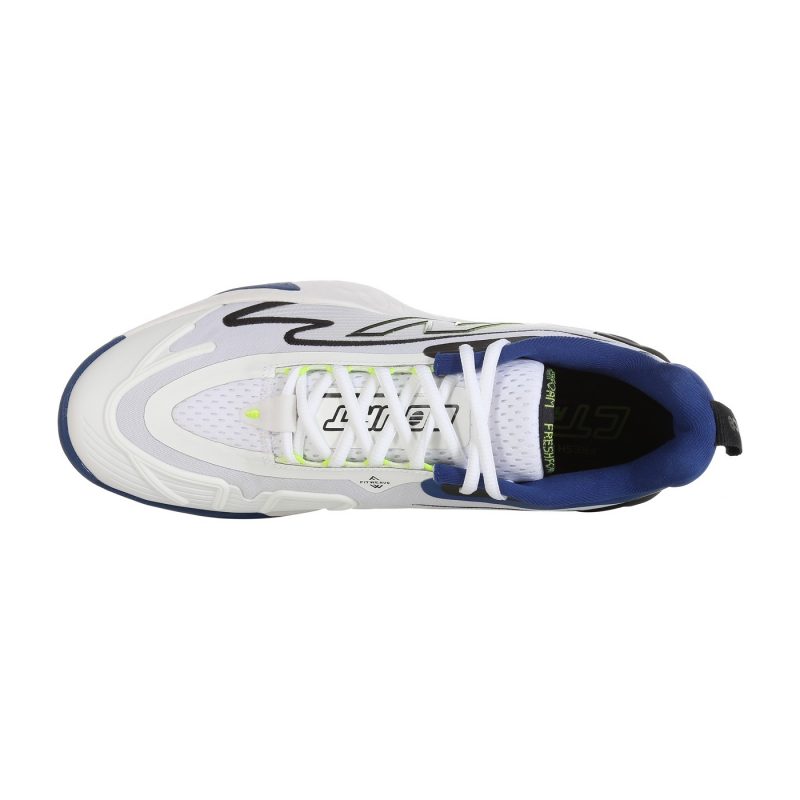 New Balance รองเท้าเทนนิสผู้ชาย Fresh Foam X CT-Rally (2E) Wide | White/Marine Blue/Thirty Watt/Black ( MCHRALW1 ) - Image 10