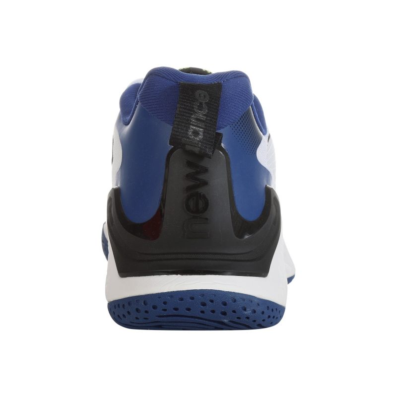 New Balance รองเท้าเทนนิสผู้ชาย Fresh Foam X CT-Rally (2E) Wide | White/Marine Blue/Thirty Watt/Black ( MCHRALW1 ) - Image 14