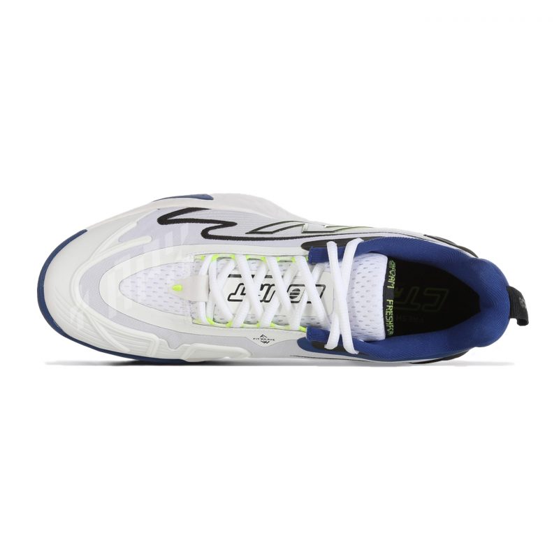 New Balance รองเท้าเทนนิสผู้ชาย Fresh Foam X CT-Rally (2E) Wide | White/Marine Blue/Thirty Watt/Black ( MCHRALW1 ) - Image 2