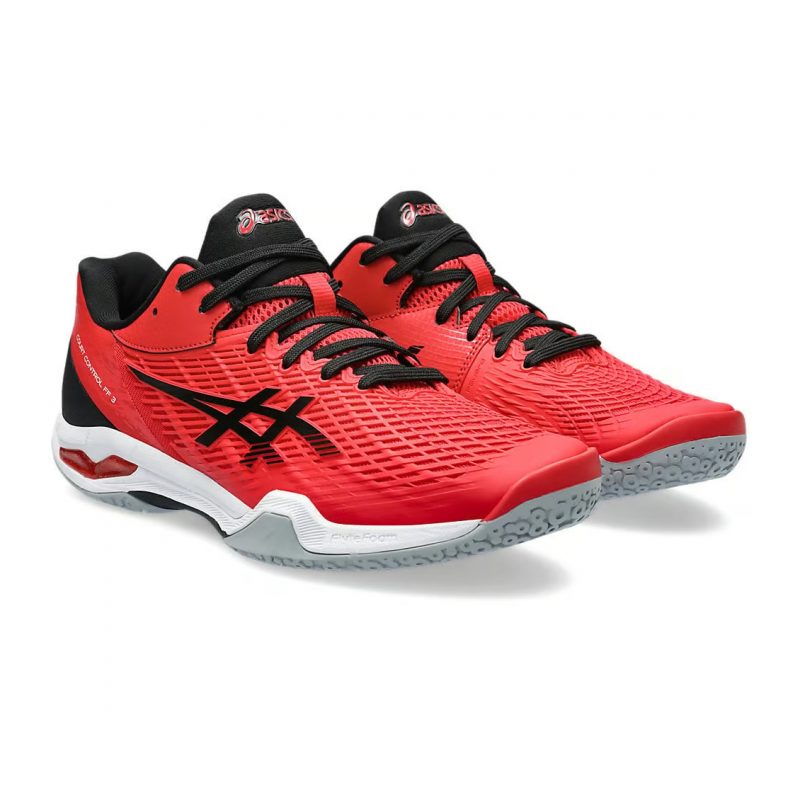 Asics รองเท้าแบดมินตันผู้ชาย Court Control FF 3 | Classic Red/Black ( 1071A087-600 ) - Image 2