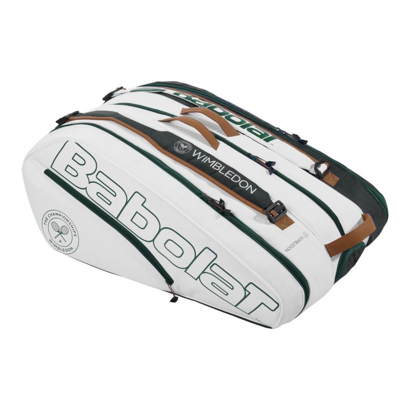 Babolat กระเป๋าเทนนิส RH12 Pure Wimbledon Tennis Bag | White/Grey ( 751217 ) - Image 17