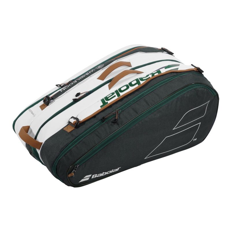Babolat กระเป๋าเทนนิส RH12 Pure Wimbledon Tennis Bag | White/Grey ( 751217 ) - Image 18