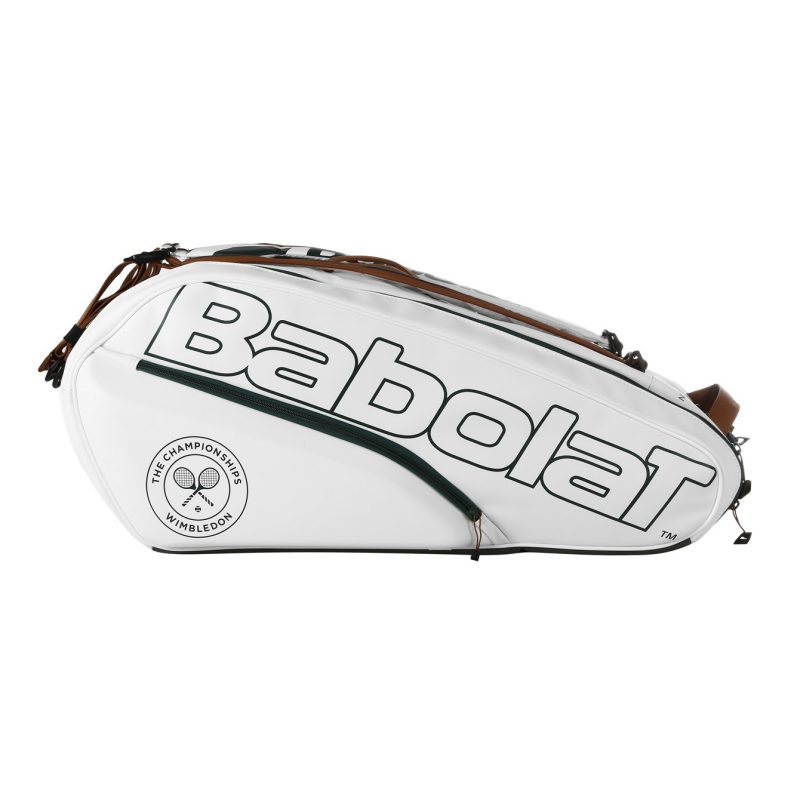 Babolat กระเป๋าเทนนิส RH12 Pure Wimbledon Tennis Bag | White/Grey ( 751217 ) - Image 19