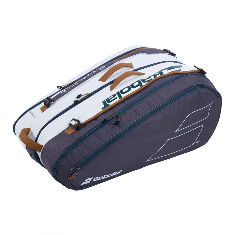 Babolat กระเป๋าเทนนิส RH12 Pure Wimbledon Tennis Bag | White/Grey ( 751217 ) - Image 2