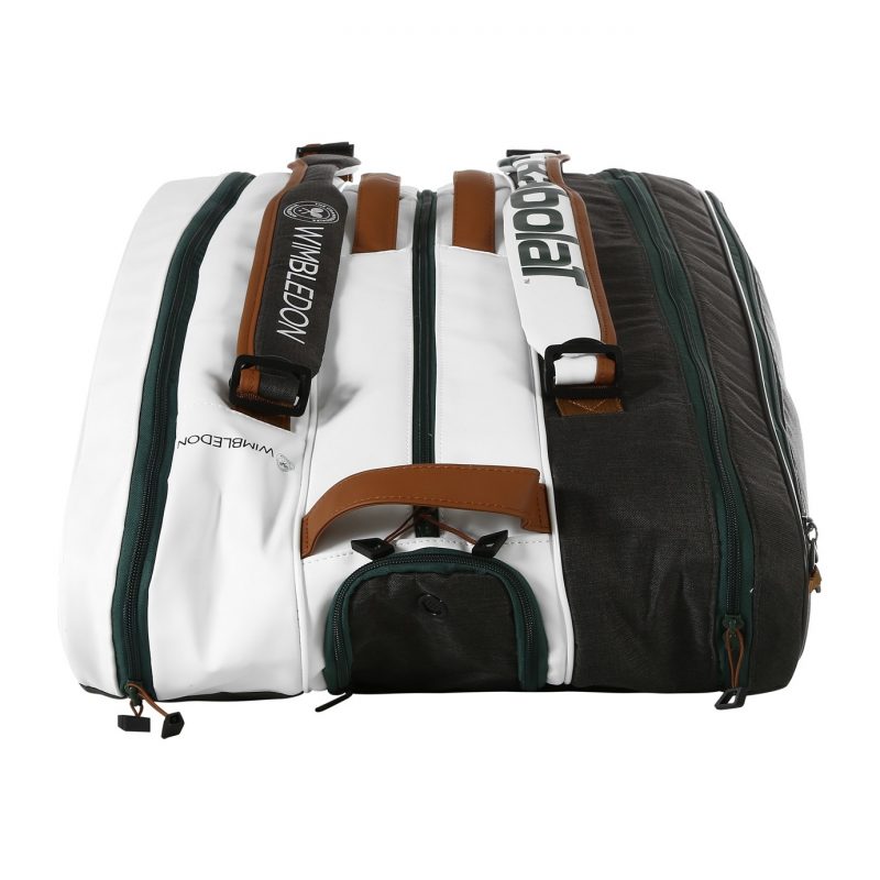 Babolat กระเป๋าเทนนิส RH12 Pure Wimbledon Tennis Bag | White/Grey ( 751217 ) - Image 21