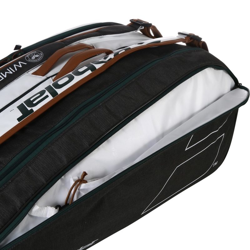 Babolat กระเป๋าเทนนิส RH12 Pure Wimbledon Tennis Bag | White/Grey ( 751217 ) - Image 29