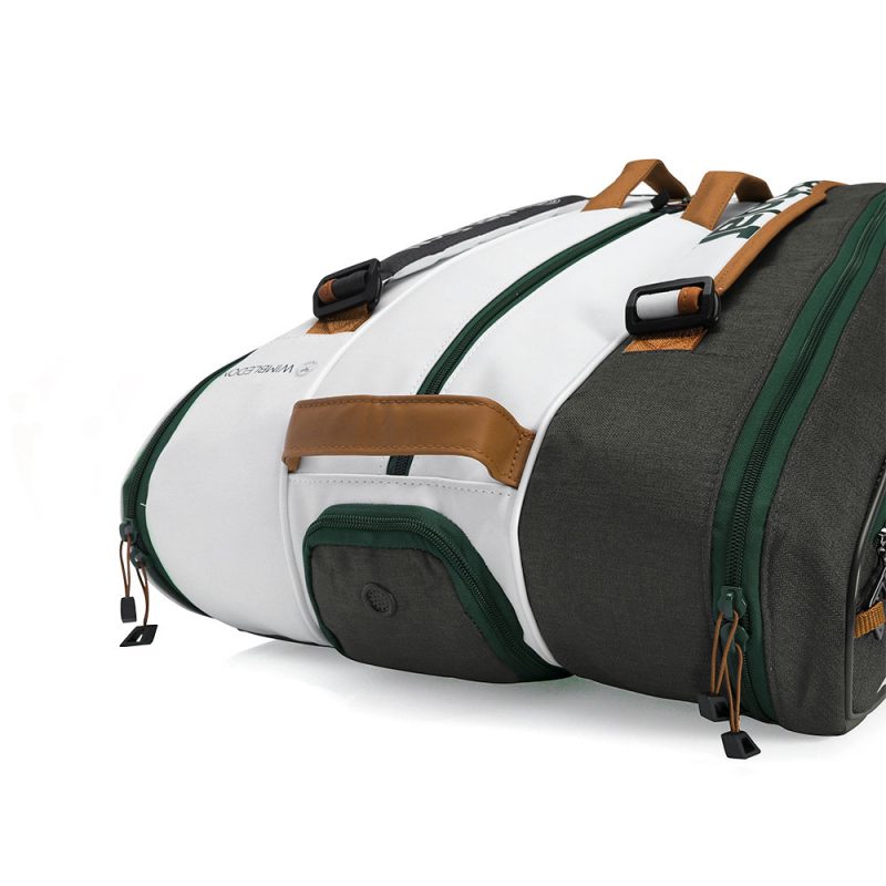 Babolat กระเป๋าเทนนิส RH12 Pure Wimbledon Tennis Bag | White/Grey ( 751217 ) - Image 33