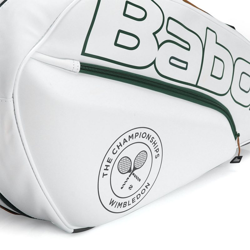 Babolat กระเป๋าเทนนิส RH12 Pure Wimbledon Tennis Bag | White/Grey ( 751217 ) - Image 35