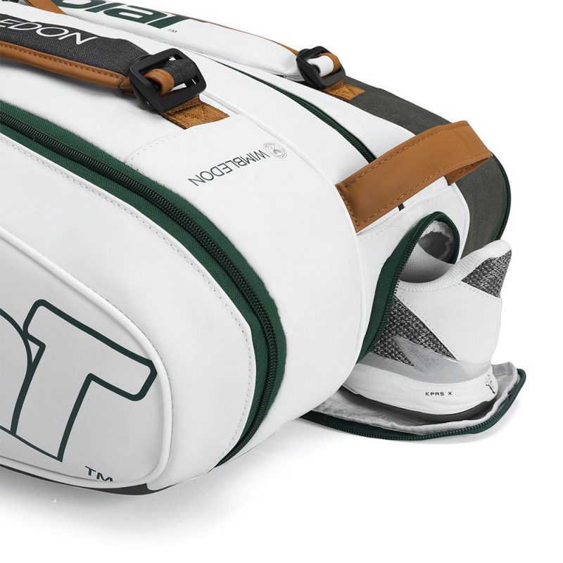 Babolat กระเป๋าเทนนิส RH12 Pure Wimbledon Tennis Bag | White/Grey ( 751217 ) - Image 37