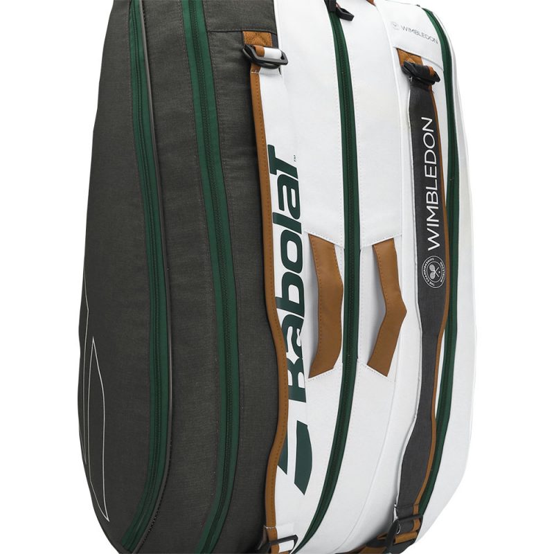 Babolat กระเป๋าเทนนิส RH12 Pure Wimbledon Tennis Bag | White/Grey ( 751217 ) - Image 39