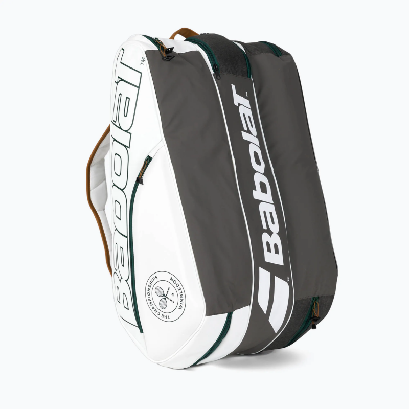 Babolat กระเป๋าเทนนิส RH12 Pure Wimbledon Tennis Bag | White/Grey ( 751217 ) - Image 41