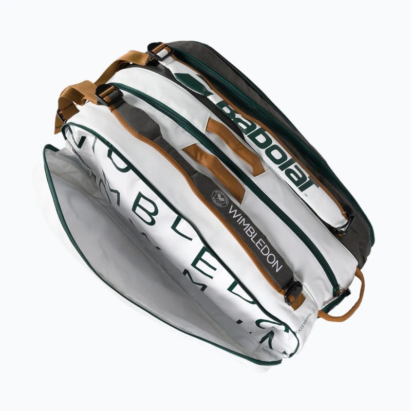 Babolat กระเป๋าเทนนิส RH12 Pure Wimbledon Tennis Bag | White/Grey ( 751217 ) - Image 45