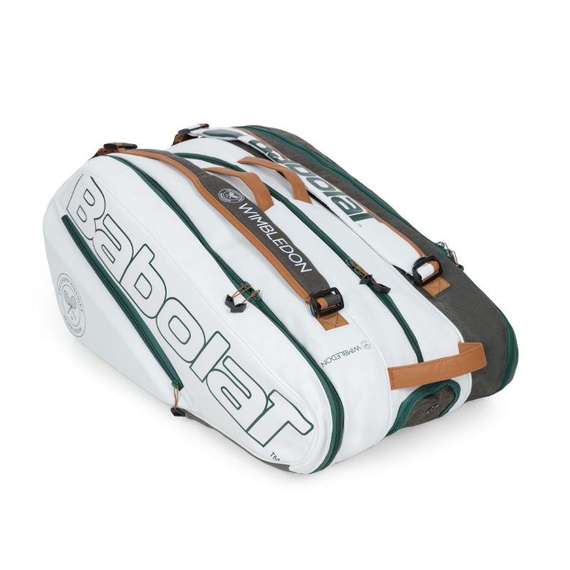 Babolat กระเป๋าเทนนิส RH12 Pure Wimbledon Tennis Bag | White/Grey ( 751217 ) - Image 51