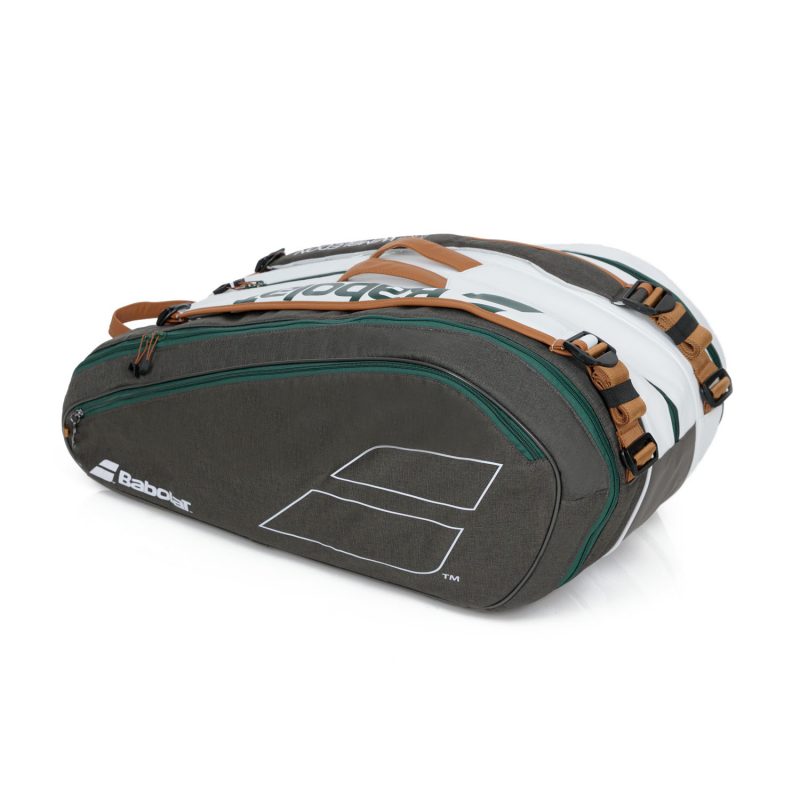Babolat กระเป๋าเทนนิส RH12 Pure Wimbledon Tennis Bag | White/Grey ( 751217 ) - Image 52