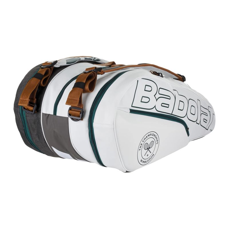 Babolat กระเป๋าเทนนิส RH12 Pure Wimbledon Tennis Bag | White/Grey ( 751217 ) - Image 6