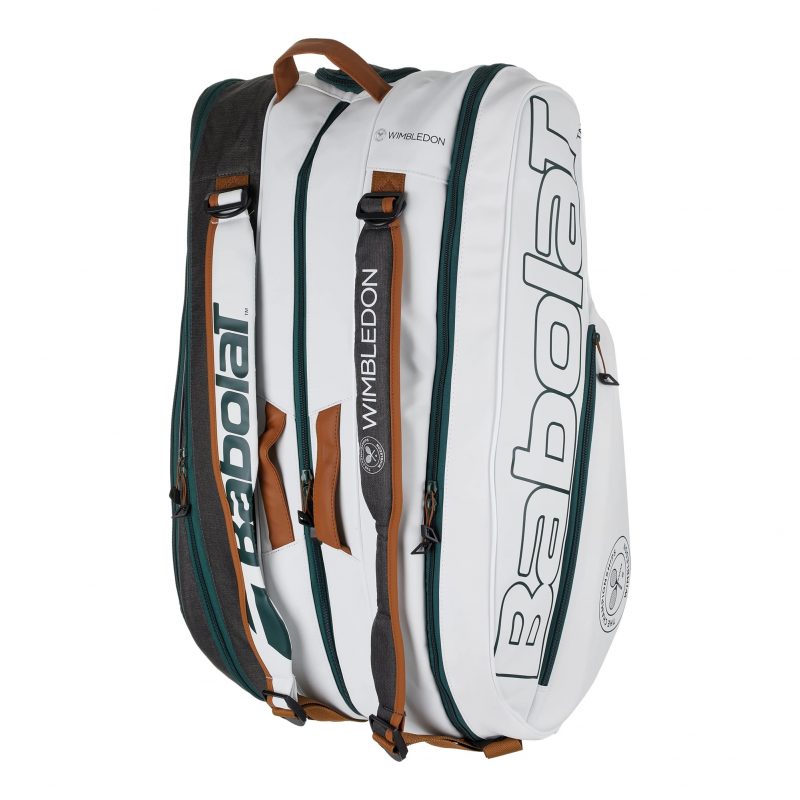 Babolat กระเป๋าเทนนิส RH12 Pure Wimbledon Tennis Bag | White/Grey ( 751217 ) - Image 8