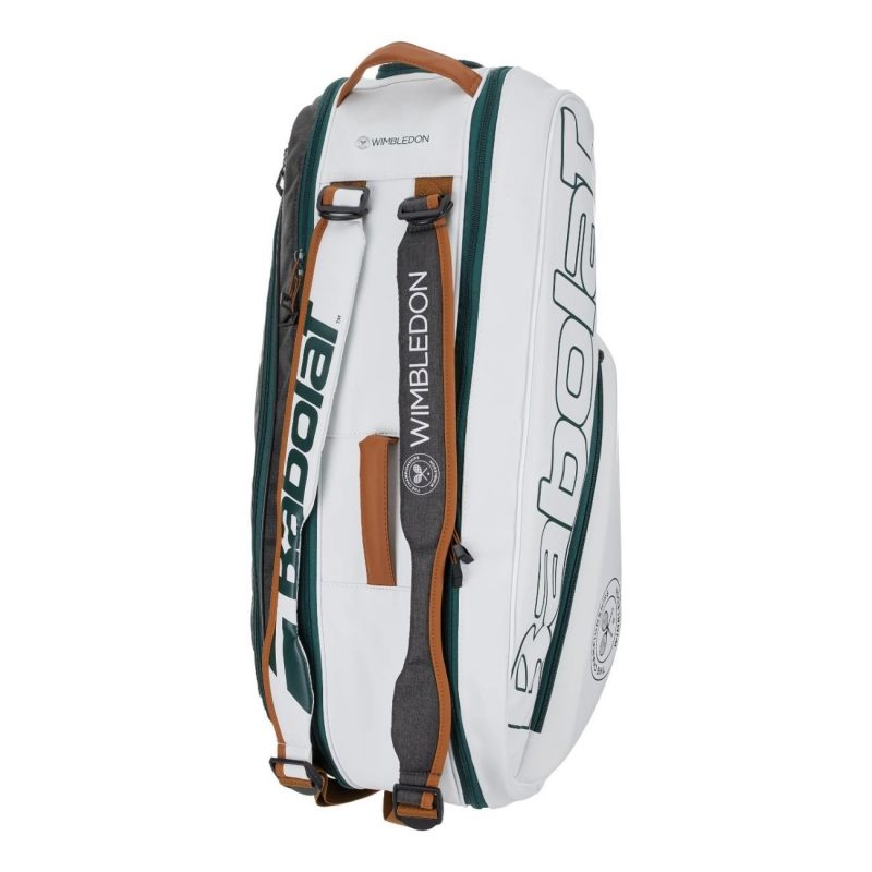 Babolat กระเป๋าเทนนิส RH6 Pure Wimbledon Tennis Bag | White/Grey ( 751218 ) - Image 16