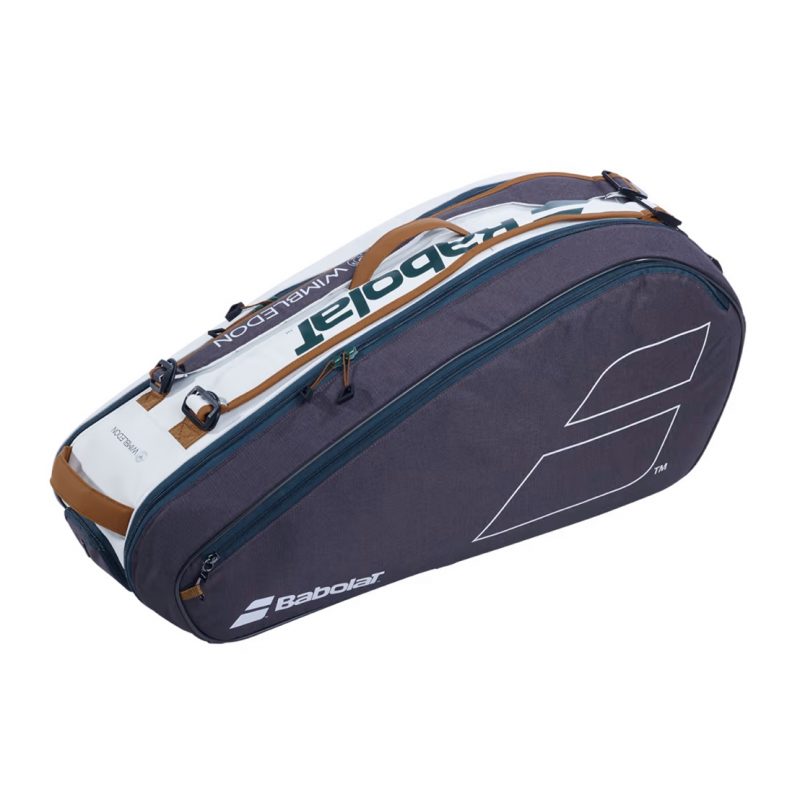 Babolat กระเป๋าเทนนิส RH6 Pure Wimbledon Tennis Bag | White/Grey ( 751218 ) - Image 2
