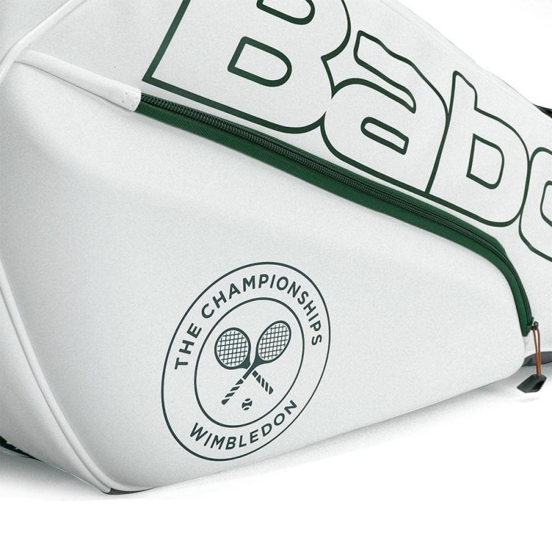 Babolat กระเป๋าเทนนิส RH6 Pure Wimbledon Tennis Bag | White/Grey ( 751218 ) - Image 20