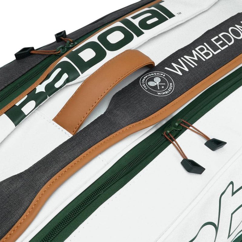 Babolat กระเป๋าเทนนิส RH6 Pure Wimbledon Tennis Bag | White/Grey ( 751218 ) - Image 21