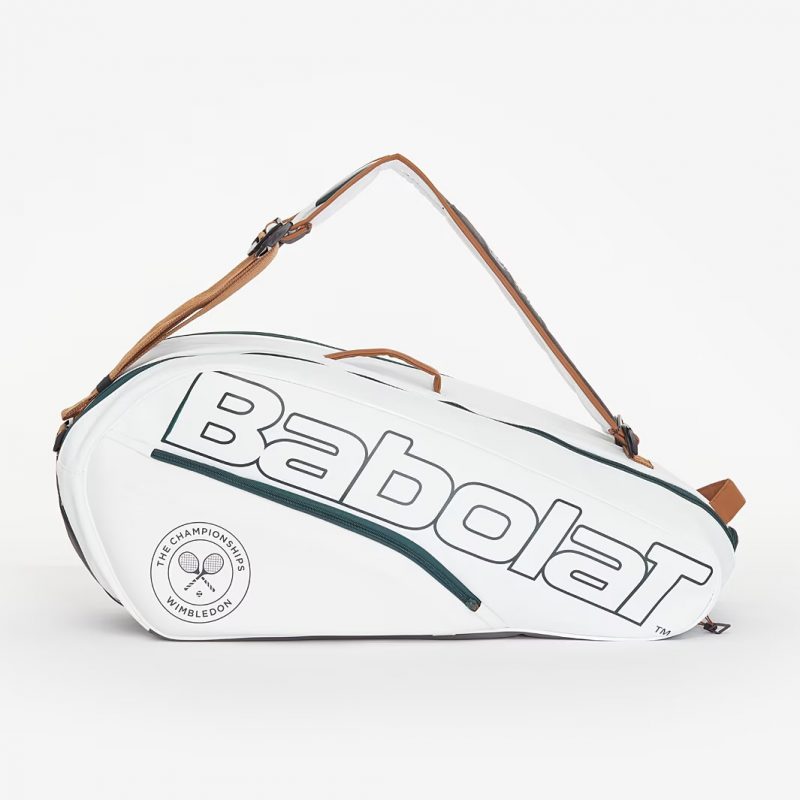 Babolat กระเป๋าเทนนิส RH6 Pure Wimbledon Tennis Bag | White/Grey ( 751218 ) - Image 24