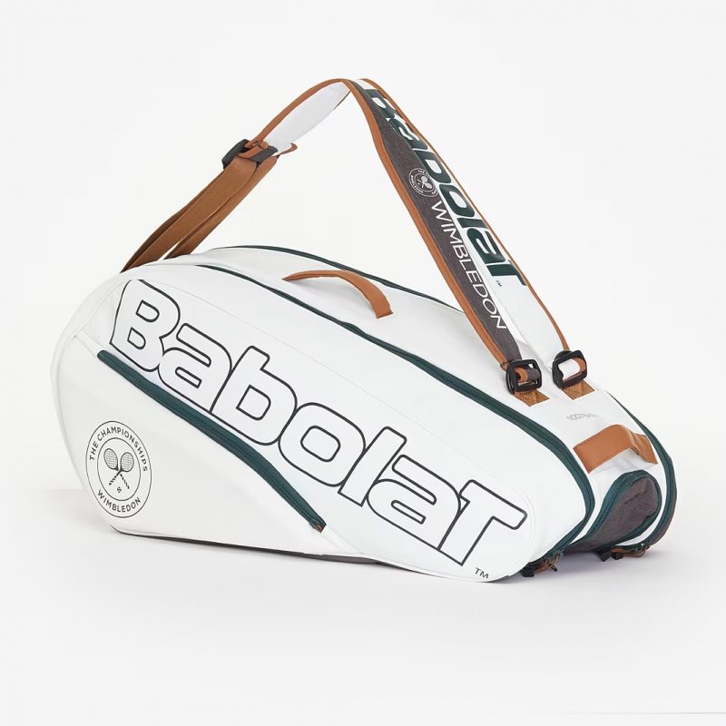 Babolat กระเป๋าเทนนิส RH6 Pure Wimbledon Tennis Bag | White/Grey ( 751218 ) - Image 25