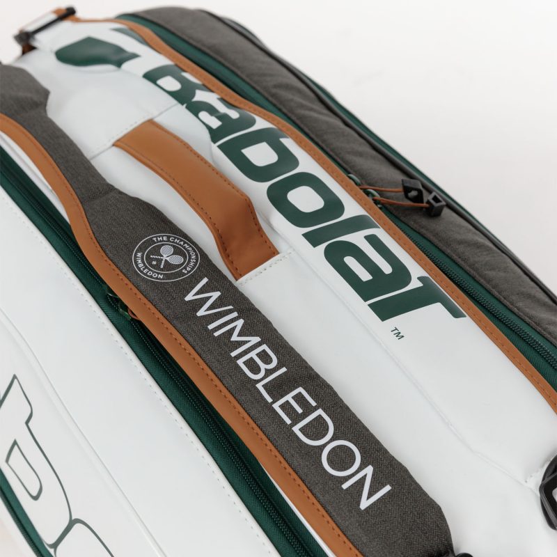 Babolat กระเป๋าเทนนิส RH6 Pure Wimbledon Tennis Bag | White/Grey ( 751218 ) - Image 31