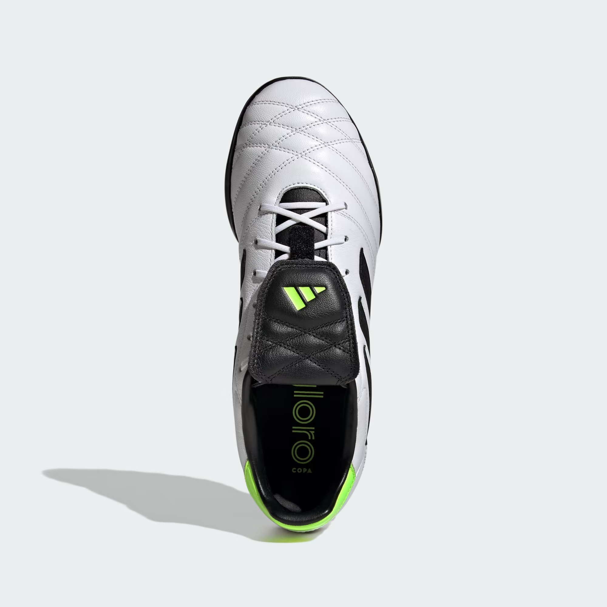 Adidas รองเท้าฟุตบอล / ร้อยปุ่ม Copa Gloro TF | Cloud White/Core Black/Lucid Lemon ( GZ2524 ) - Image 5