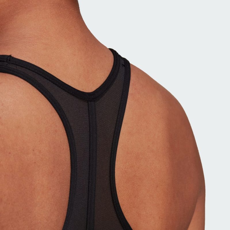 Adidas สปอร์ตบรา Powerreact Training Medium-Support Bra | Black ( HC7489 ) - Image 8