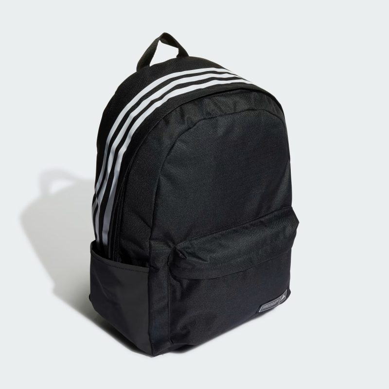 Adidas กระเป๋าเป้ Classic 3-Stripes Backpack | Black/White ( HH7073 ) - Image 3