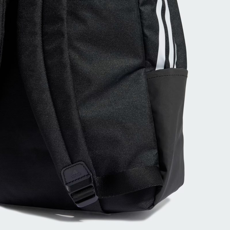 Adidas กระเป๋าเป้ Classic 3-Stripes Backpack | Black/White ( HH7073 ) - Image 6