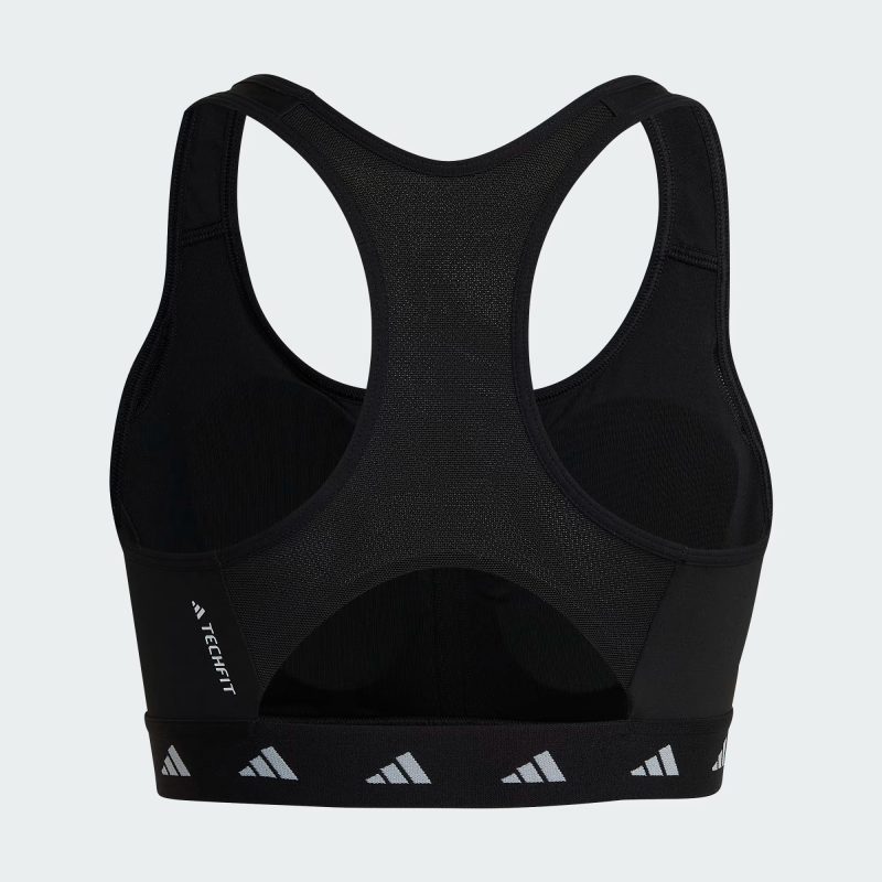 Adidas สปอร์ตบรา Powerreact Training Medium-Support Techfit Bra | Black ( HN7273 ) - Image 2