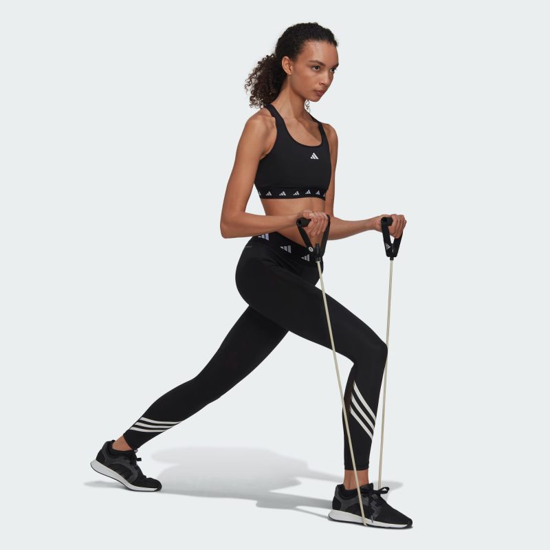 Adidas สปอร์ตบรา Powerreact Training Medium-Support Techfit Bra | Black ( HN7273 ) - Image 6