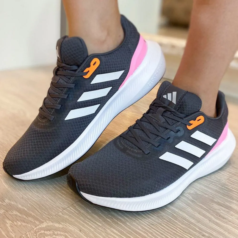 Adidas รองเท้าวิ่งผู้หญิง Runfalcon 3.0 | Grey Six/Crystal White/Beam Pink ( HP7564 ) - Image 9