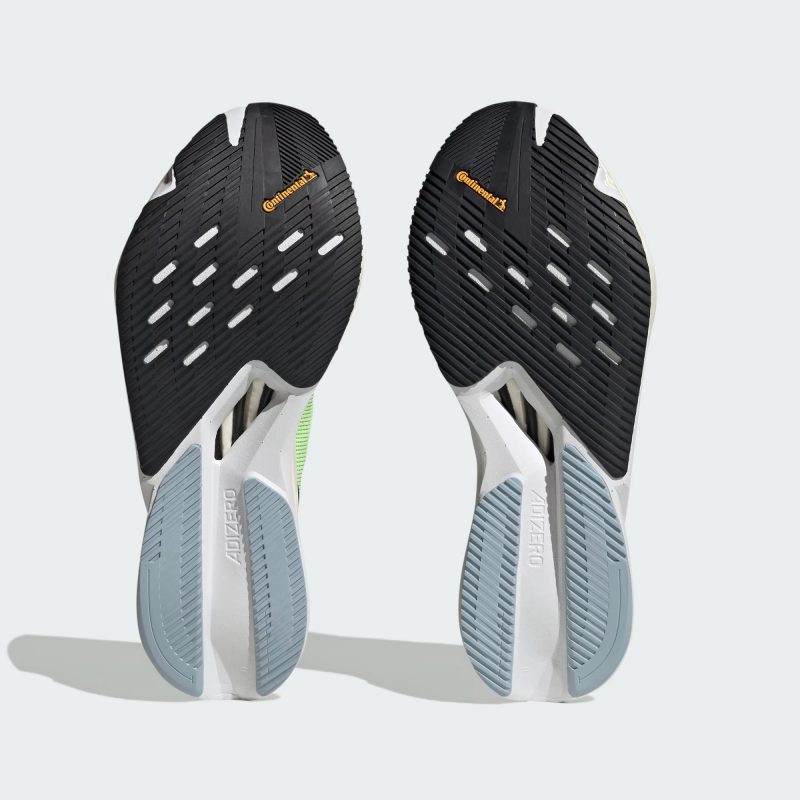 Adidas รองเท้าวิ่งผู้ชาย Adizero Boston 12 | Cloud White/Core Black/Lucid Lemon ( HP9705 ) - Image 6